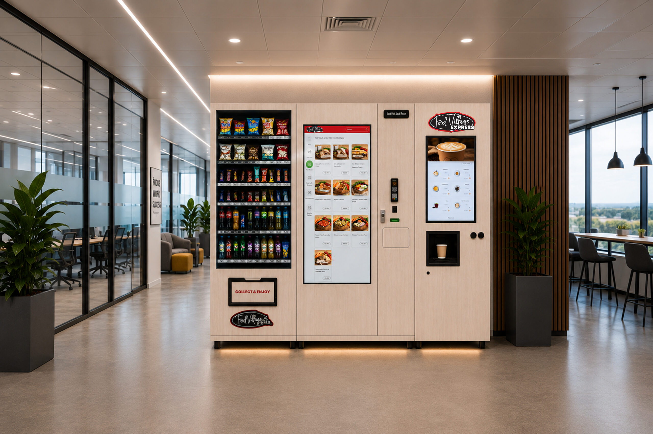 FV Express machine with hot meals